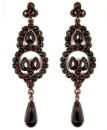Garnet earrings w/14 wires in Victorian style
