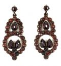 Vintage Victorian garnet earrings *w/14ctgold studs