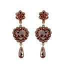 Ohrringe mit Herz 2-lagig  + Briollette