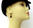 Garnet earrings *w/ 14ctgold wire