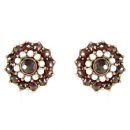 Garnet Pearl Earrings
