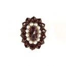 Granatring mit Perlchen
