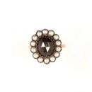 Granatring mit Perlchen